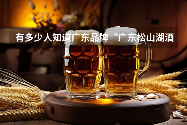 有多少人知道广东品牌“广东松山湖酒”，质量怎么样？